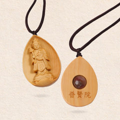Wooden Gui Zi Mu Shen Pendant