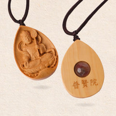 Wooden Mo Li Zhi Tian Pendant